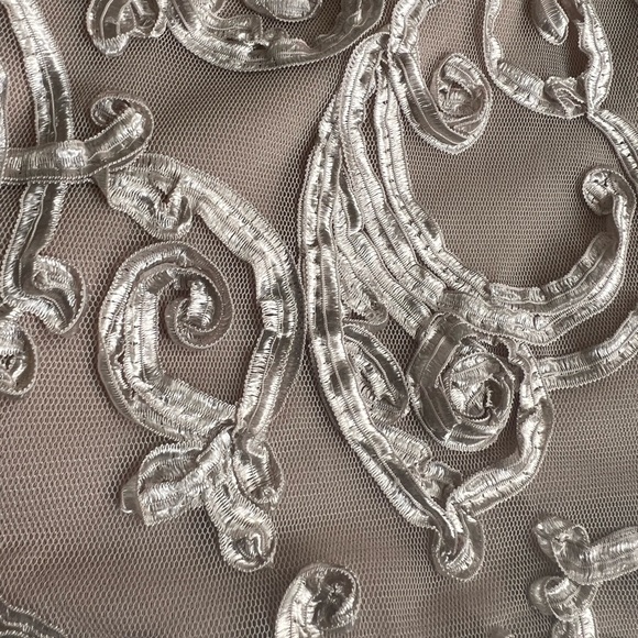 SD Collection Women's 1 Pc Sleeveless Chiffon Overlay Soutache Dress. Size 10 - Picture 8 of 14